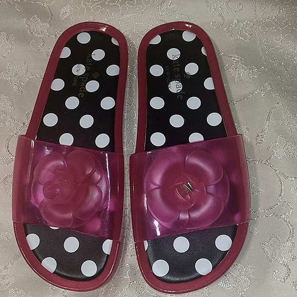 kate spade Shoes - Kate Spade Sandals Jelly Slippers Pink/Black